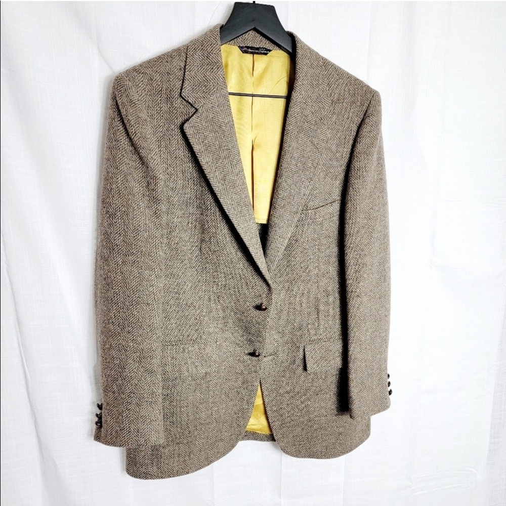 American Craftsman Blazer 100% wool Vintage two Button closer made in USA